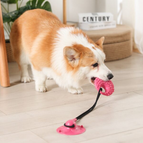 Dog Toys - Suction Cup Tug Interactive Bite Resist for Medium Large Dogs