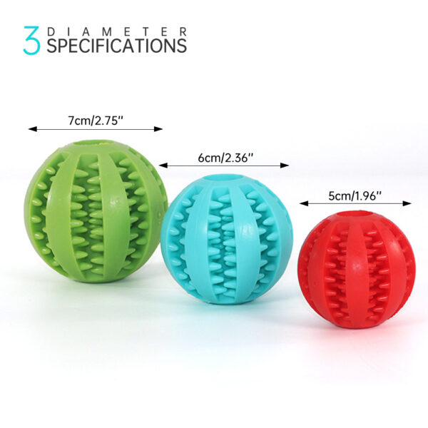 Pet Dog Toy Interactive Rubber Balls for Small and Large Dogs