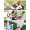 Pet Dog Water Bottle Feeder Bowl - Portable Water and Food Dispenser