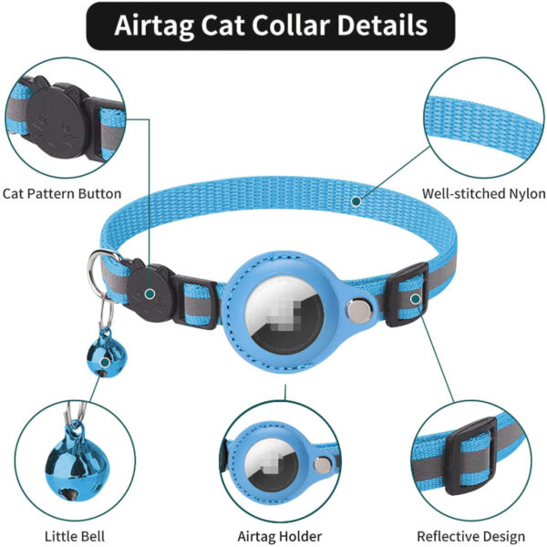 Track and Protect Your Cat with Our Apple AirTag Anti-Lost Collar