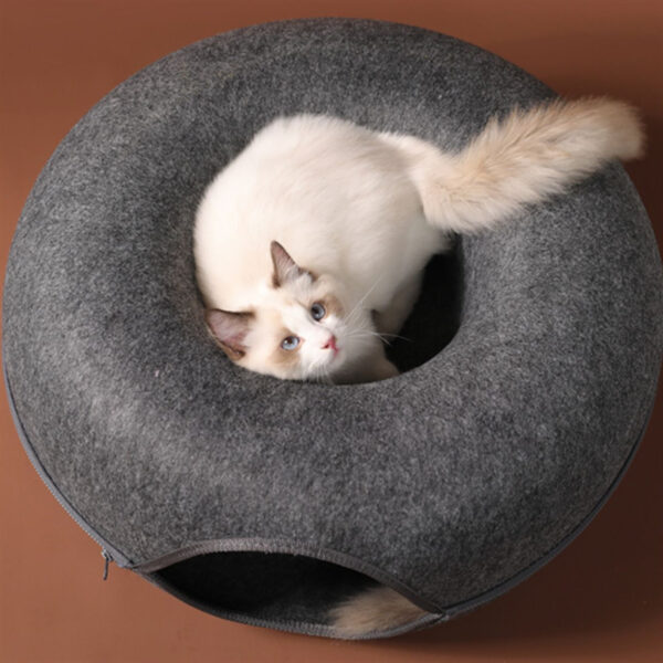 Interactive Cat Bed and Tunnel - Dual-Use Kitten Toy