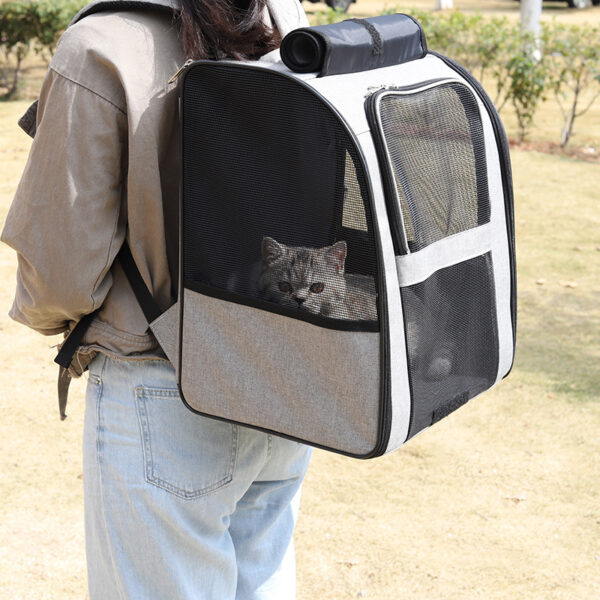 Breathable Pet Cat Backpack: Outdoor Travel Convenience