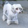 Pet Dog Puppy Transparent Rainwear - Stylish Hooded Raincoat