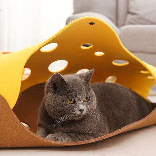 Splicing Cat Toy: Interactive Tunnel and Nest for Playful Kittens